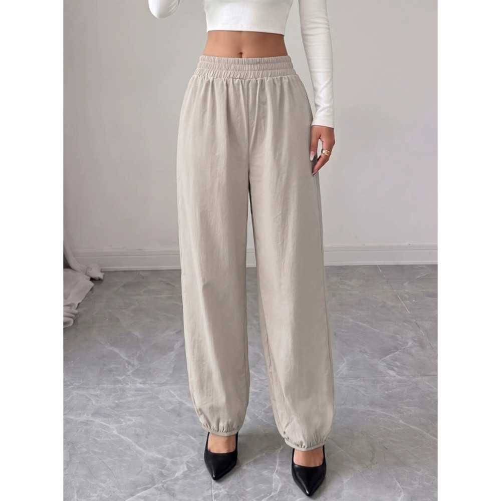 ZARA Mens Solid Color Polyester Casual Tapered Pants